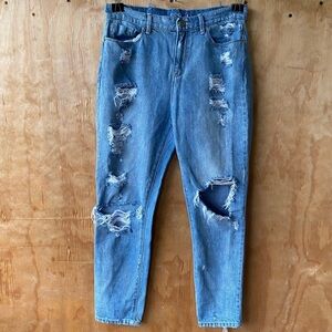 BDG High Rise Twig Grazer Distressed Jean
